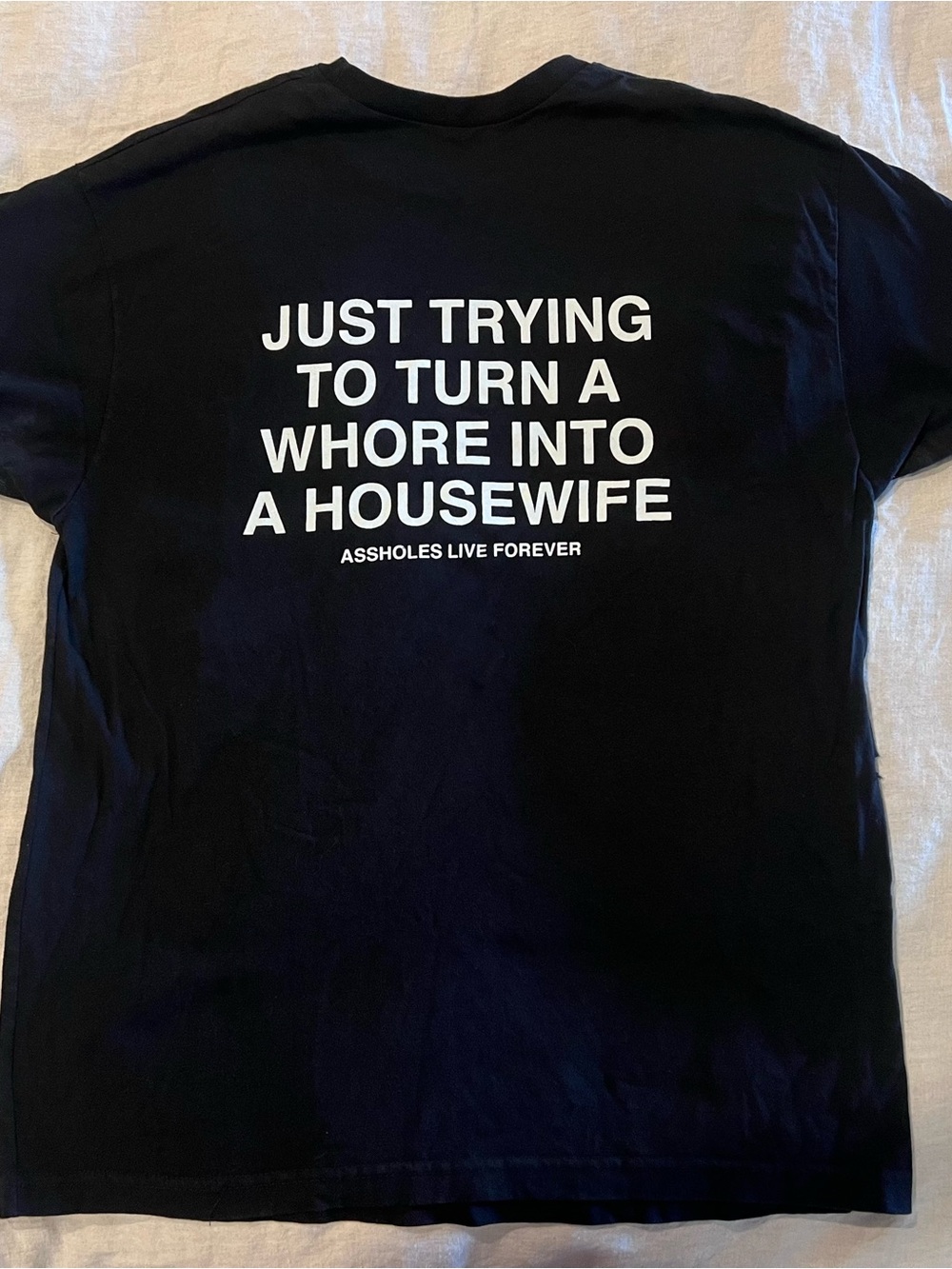 ASSHOLES LIVE FOREVER - Humorous T-shirt - Picture 2 of 5
